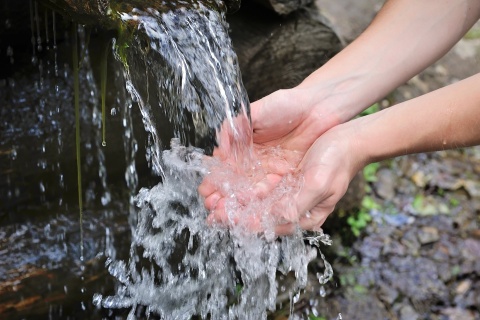 Eine Wasserquelle