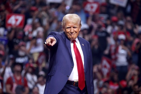 Donald Trump bei einer Wahlveranstaltung 2024