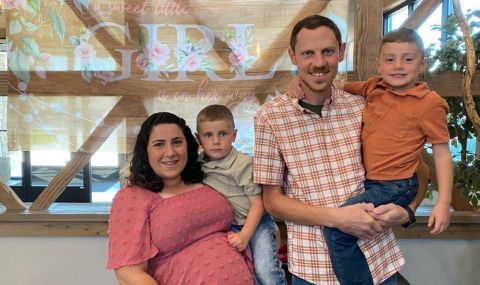 Ryan Koher mit seiner Familie