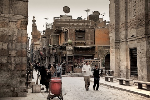 Strassenszene in Kairo