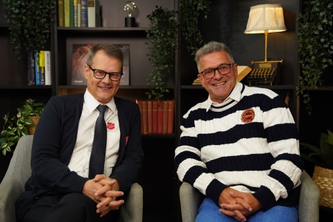 Daniel Imboden (links), CEO der Stiftung Heilsarmee Schweiz, und Marcel Mettler, Geschäftsführer des Netzwerks CISA