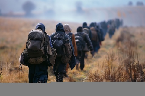 Menschen auf der Flucht
