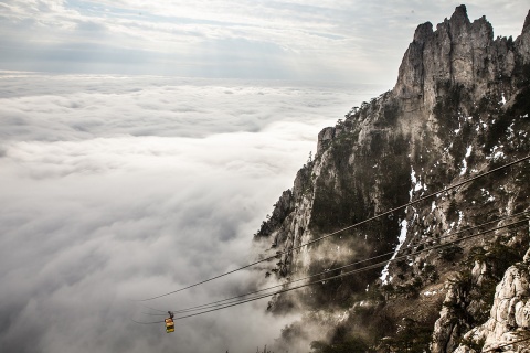 Eine Seilbahn