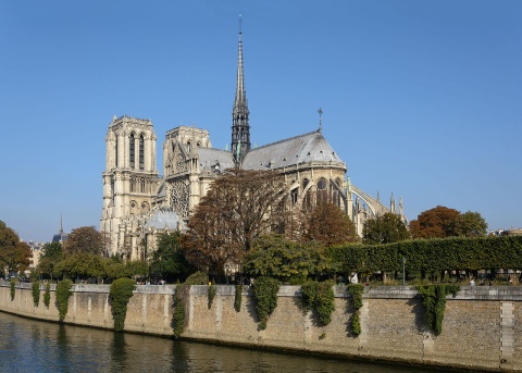 Blick auf die Kathedrale Notre-Dame 