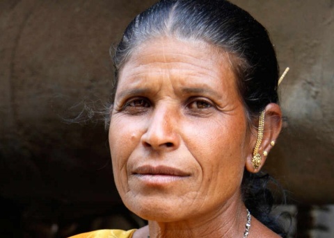 Christliche Frau aus Indien