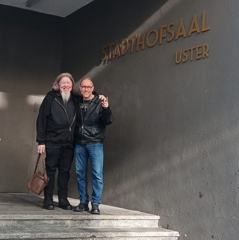 Pastor Bob Beeman (links) mit EOR-Organisator Mike Hauser