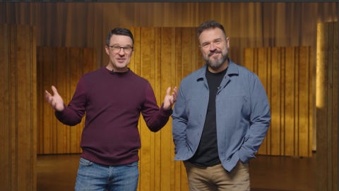 Pastorenwechsel bei der Willow Creek Church: Shawn Williams (links) und Dave Dummitt