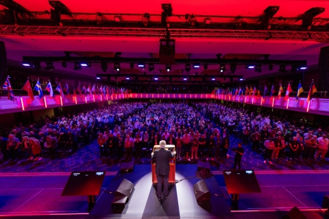 Franklin Graham vor den rund 1'000 Anwesenden