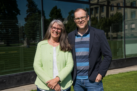 Livenet-Präsidentin Marianne Streiff und Livenet-CEO Florian Wüthrich