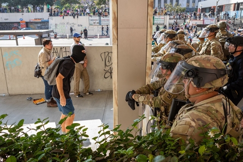 Gewalt und Proteste in Los Angeles