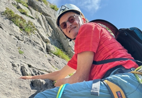 Bruno Jordi in den Bergen