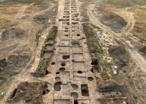Fundstelle der Klingenfabrik im Süden von Israel