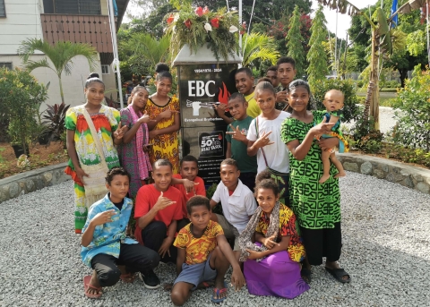 Jugendgruppe in Papua-Neuguinea (PNG)