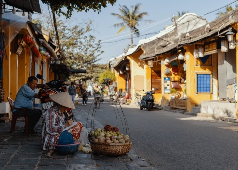 Strasse in Ho-Chi-Minh-Stadt, Vietnam