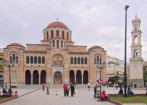 Die St. Nicholas Kirche in Volos, Griechenland