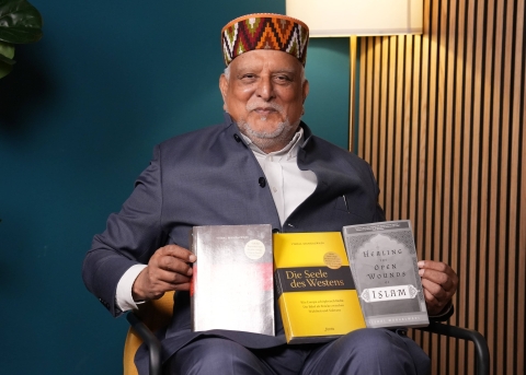 Vishal Mangalwadi sprach an einer Veranstaltung in Thierachern BE