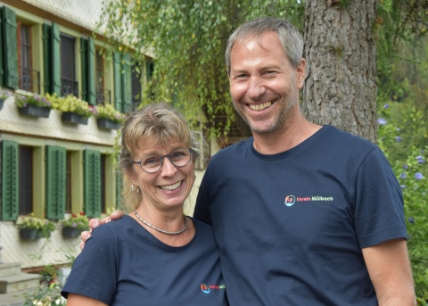 Birgit und Andi Schlumpf feiern ihren Verein Mülibach