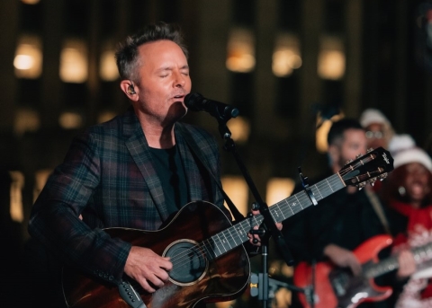 Chris Tomlin am «All-American Christmas Tree Lighting» in New York