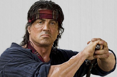 Sylvester Stallone als Actionheld Rambo